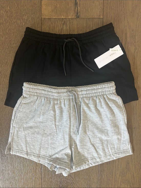 Yogalicious Pants - Yogalicious Women's Athletic Shorts — Gray & Black